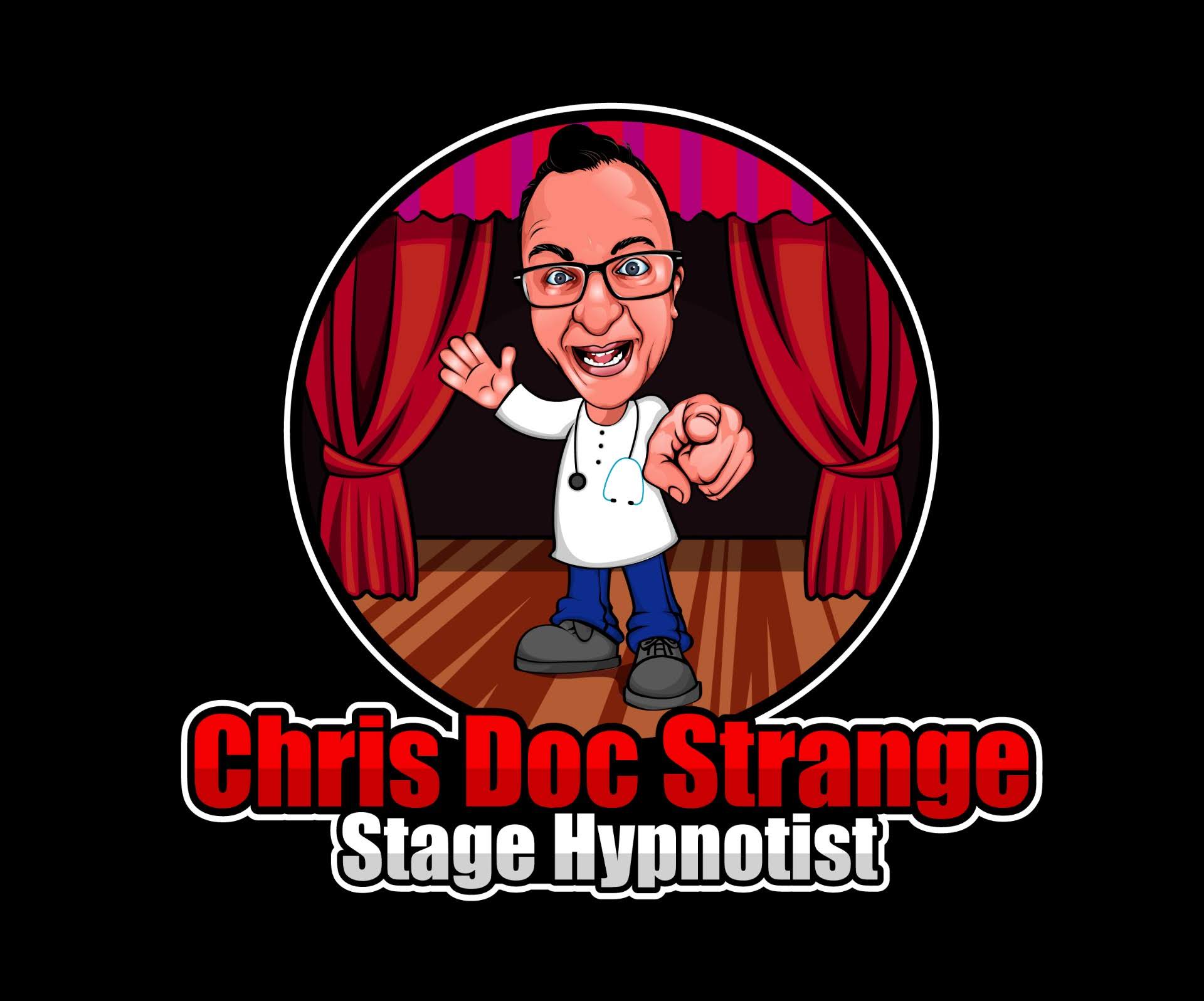 Chris Doc Strange Stage Hypnotist logo